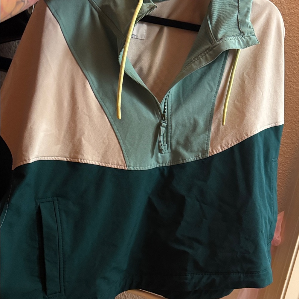 Colorblock Half-Zip Pullover